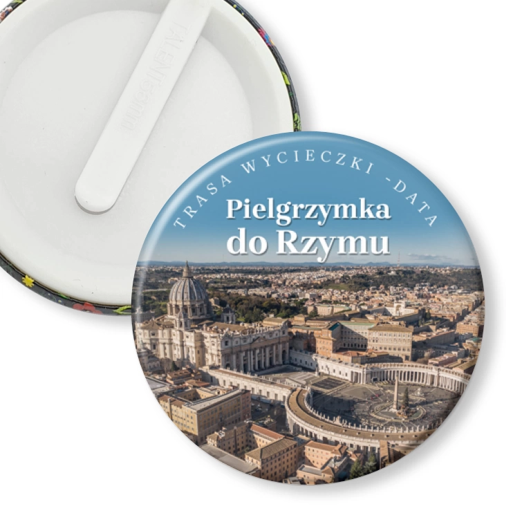 przypinka klips Pielgrzymka do Rzymu