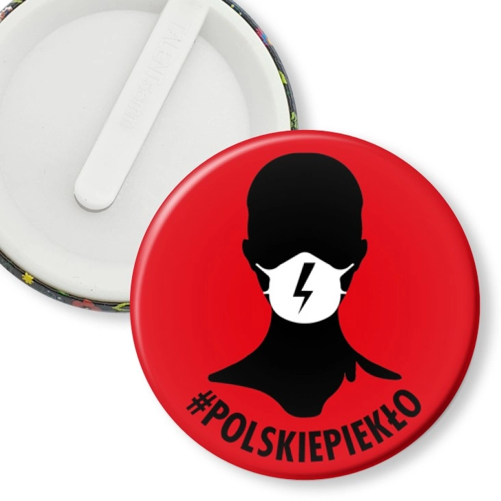 przypinka klips Polskie piekło