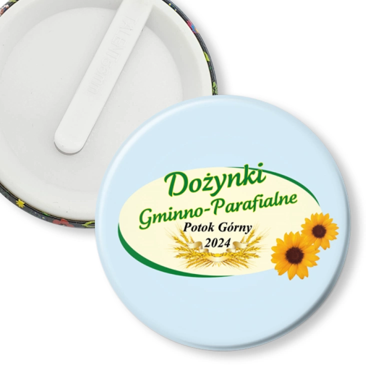 przypinka klips Potok Górny Dożynki 2024