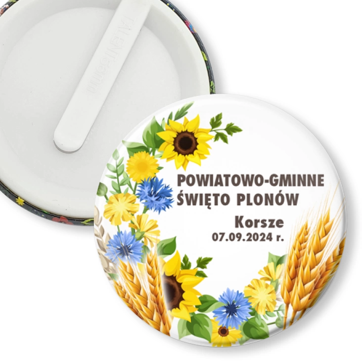 przypinka klips Powiatowo-Gminne Święto Plonów Korsze