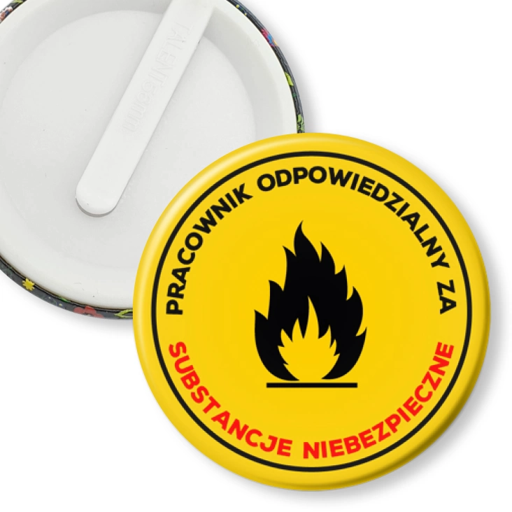 przypinka klips Pracownik odpowiedzialny za substancje niebezpieczne