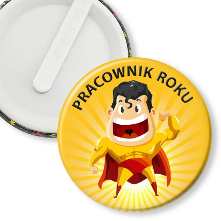 przypinka klips Pracownik roku superman