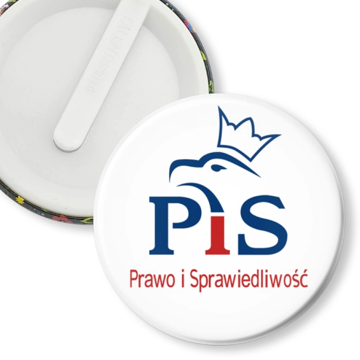 przypinka klips Prawo i Sprawiedliwość PiS