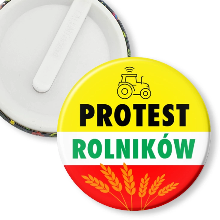 przypinka klips Protest rolników