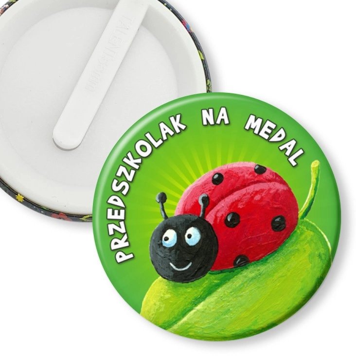 przypinka klips Przedszkolak na medal