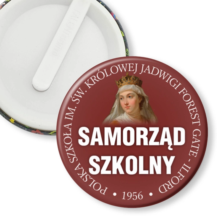 przypinka klips Samorząd Szkolny Szkoła Ilford