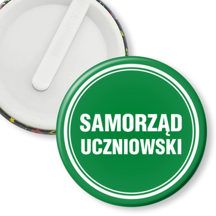 przypinka klips Samorząd uczniowski zielony