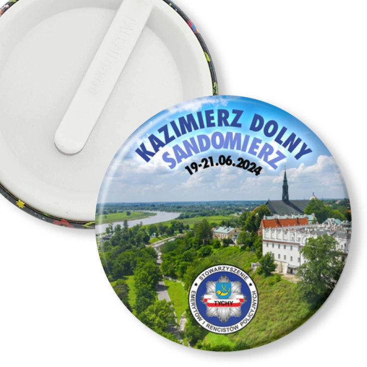 przypinka klips Sandomierz i Kazimierz Dolny 2024