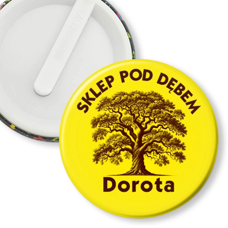 przypinka klips Sklep pod Dębem