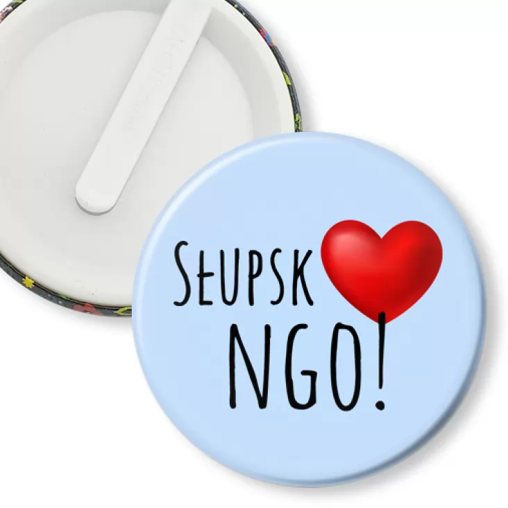 przypinka klips Słupsk love NGO