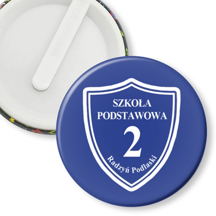 przypinka klips SP nr 2 Radzyń Podlaski