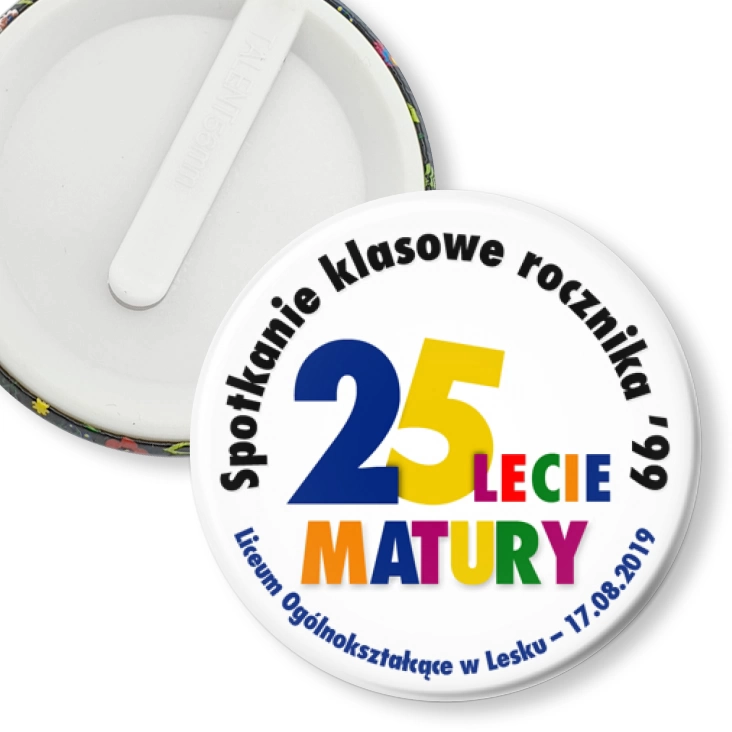 przypinka klips Spotkanie rocznika 99