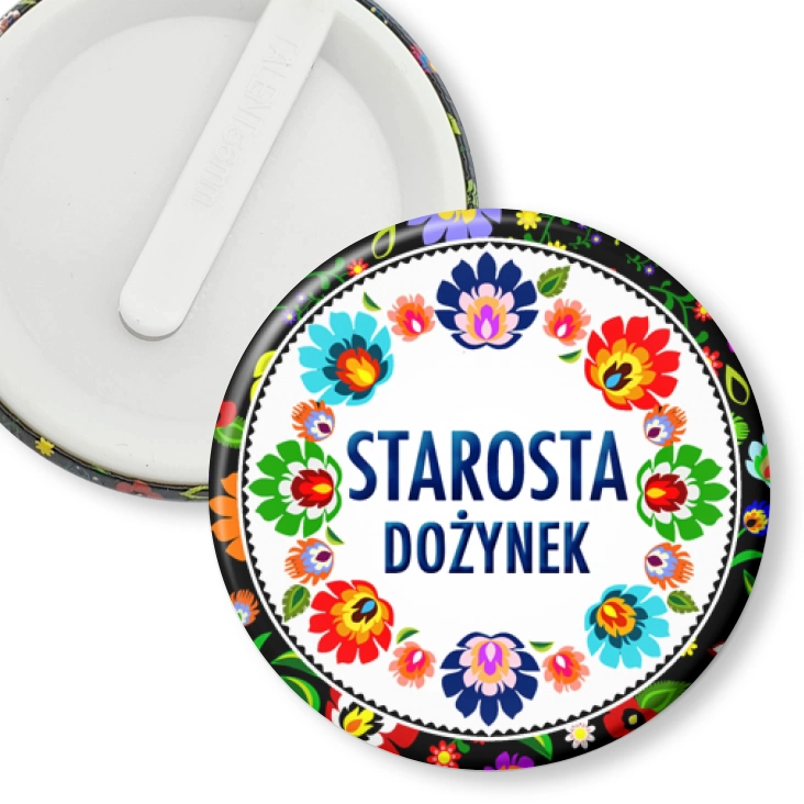 przypinka klips Starosta dożynek folk
