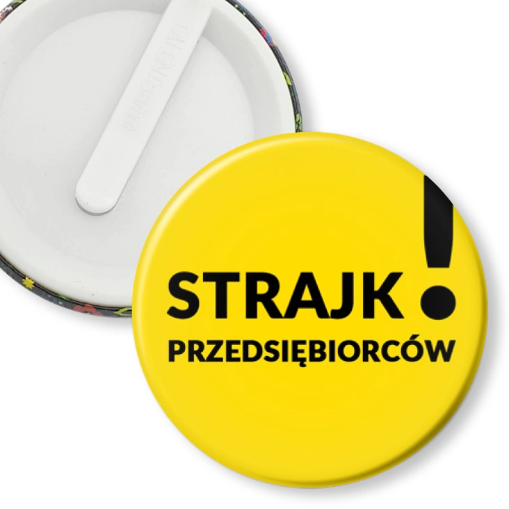 przypinka klips Strajk przedsiębiorców