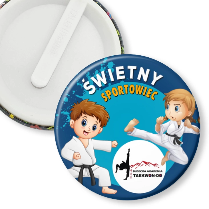 przypinka klips Studencka Akademia Taekwondo