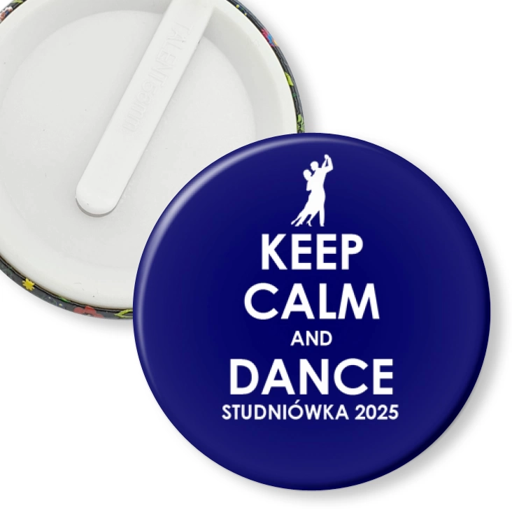 przypinka klips Studniówka keep calm and dance