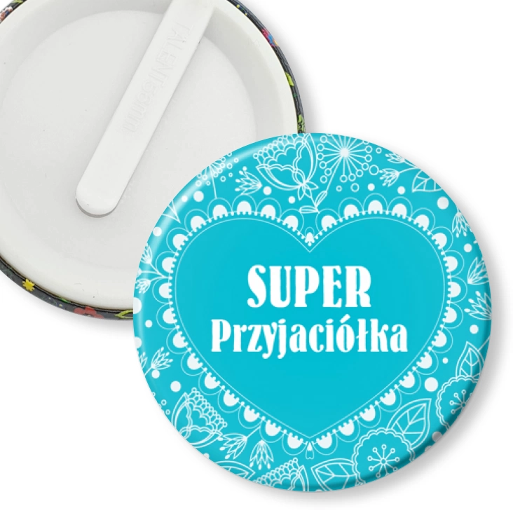 przypinka klips Super przyjaciółka