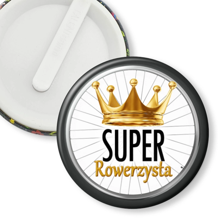 przypinka klips Super rowerzysta