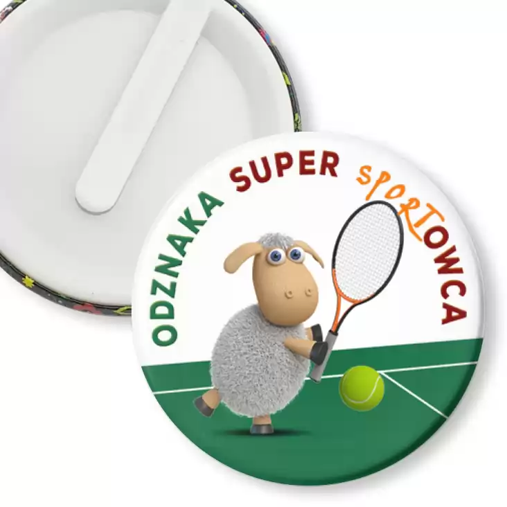 przypinka klips Odznaka Super Sportowca tenis