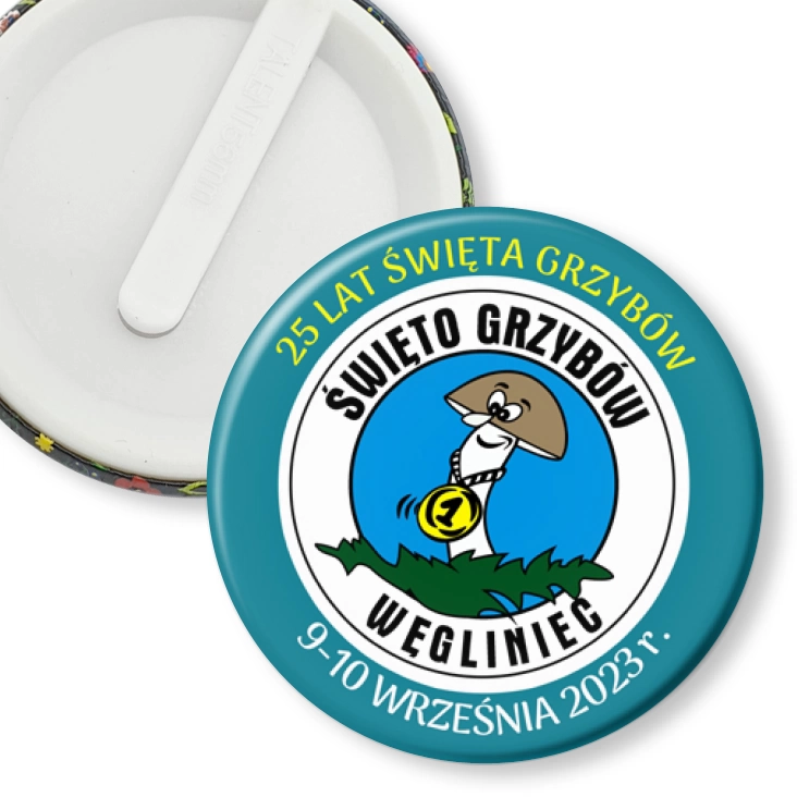 przypinka klips Święto Grzybów Węgliniec 2023