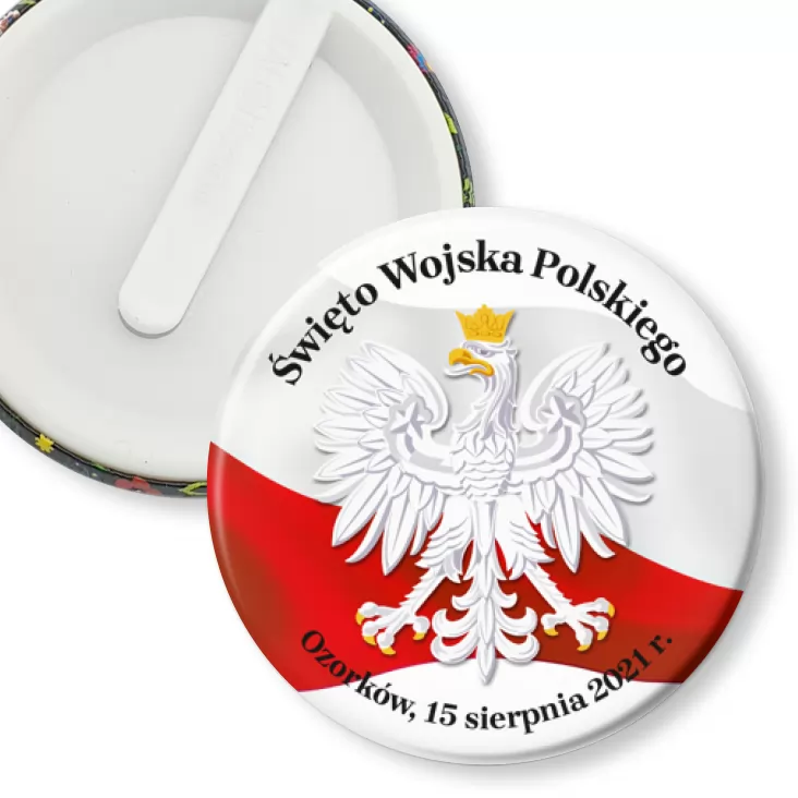 przypinka klips Święto Wojska Polskiego Ozorków