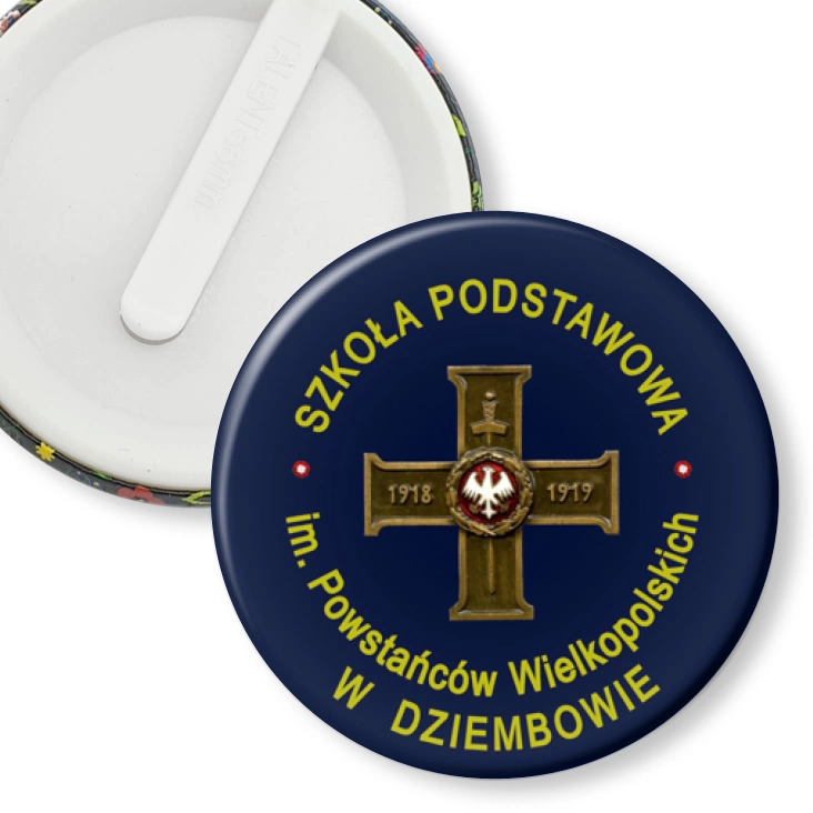 przypinka klips Szkoła Podstawowa w Dziembowie