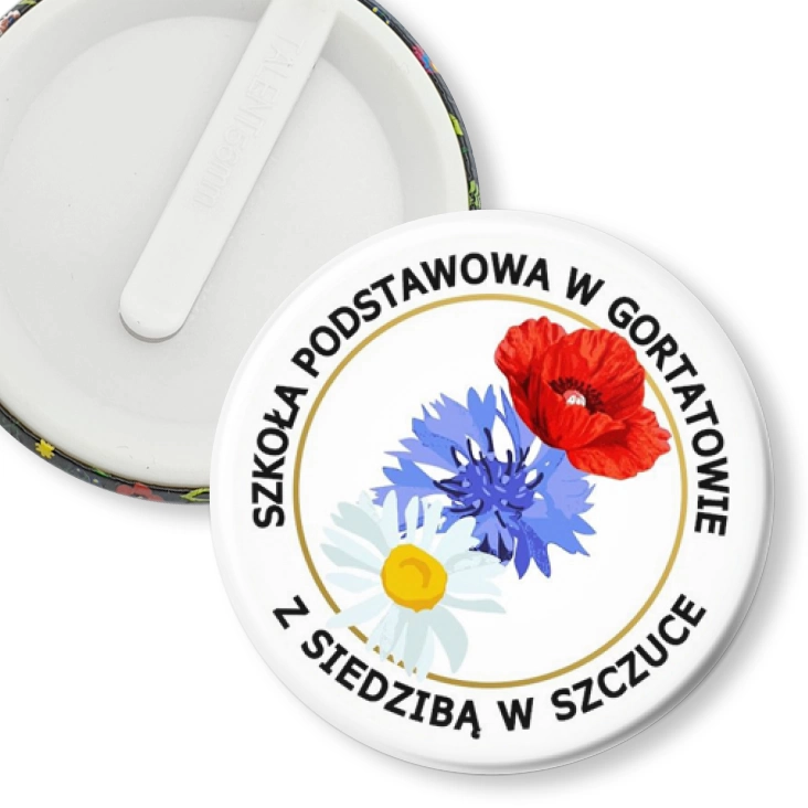 przypinka klips Szkoła Podstawowa w Gortatowie