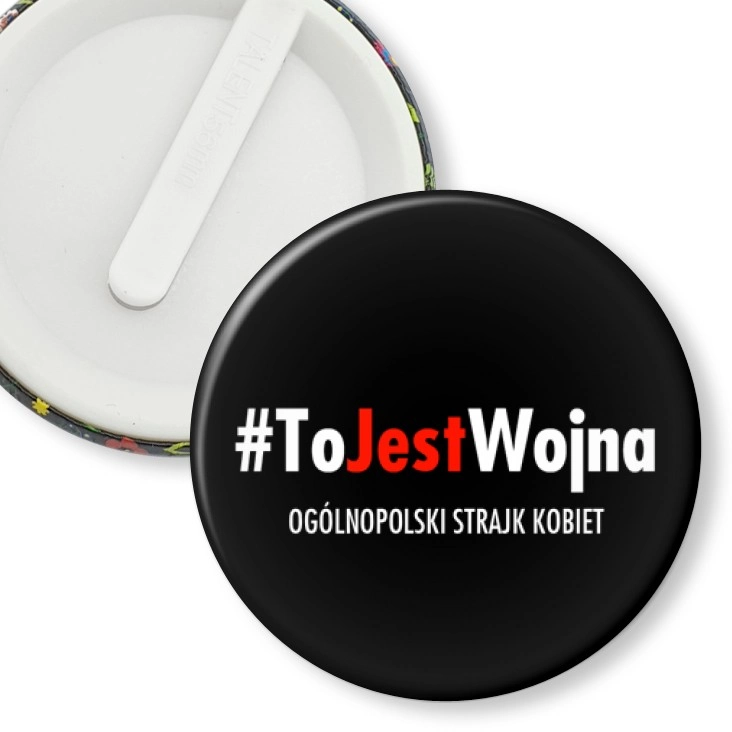 przypinka klips To jest wojna