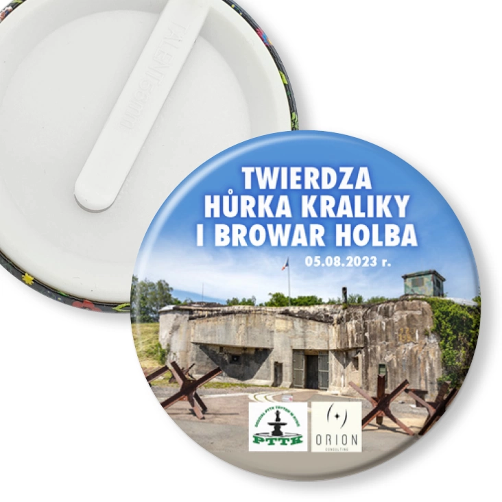przypinka klips Twierdza Hurka Kraliky i Browar Holb