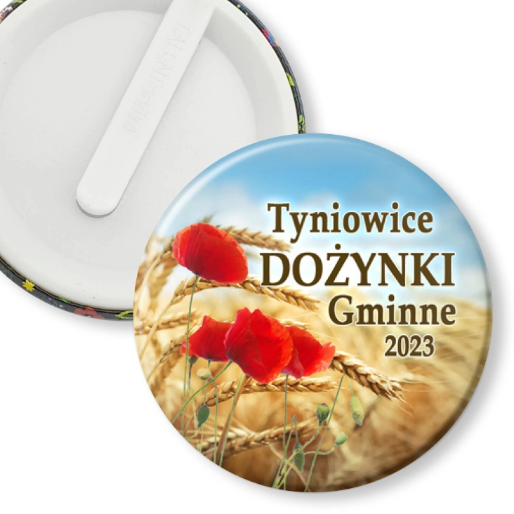 przypinka klips Tyniowice Dożynki Gminne 2023