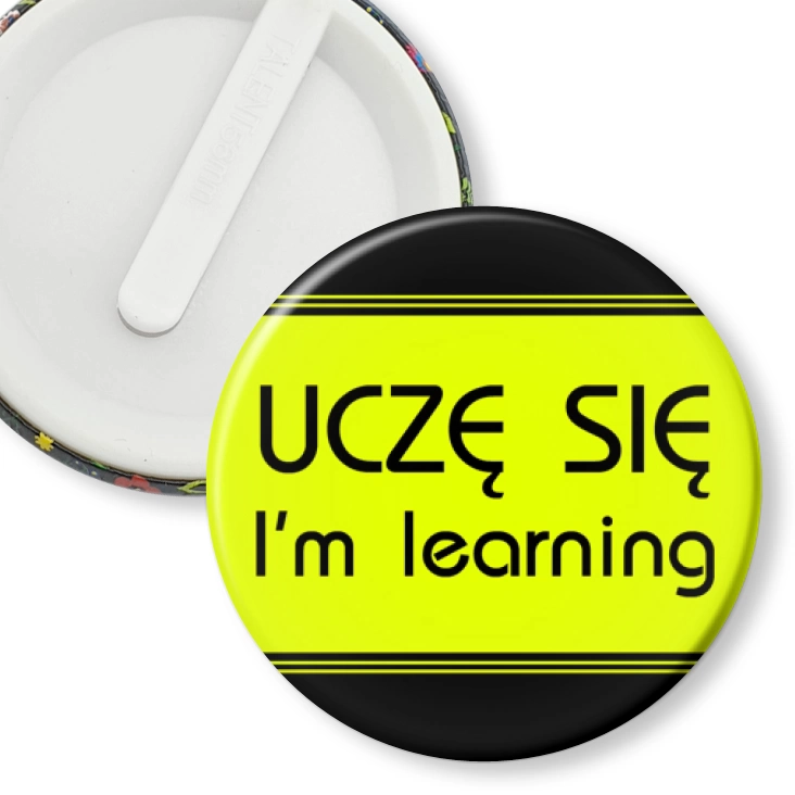 przypinka klips Uczę się learning