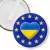 Przypinka klips Ukraina w gwiazdkach Unii Europejskiej