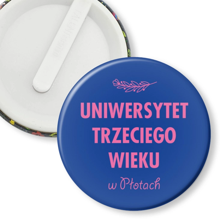 przypinka klips Uniwersytet Trzeciego Wieku w Płotach