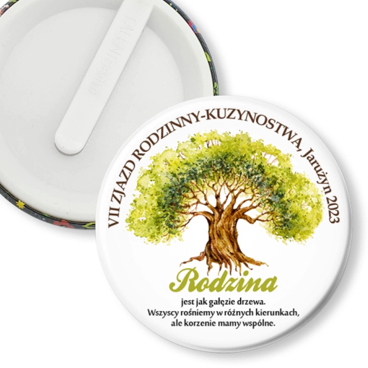 przypinka klips VII Zjazd Rodzinny Jarużyn 2023