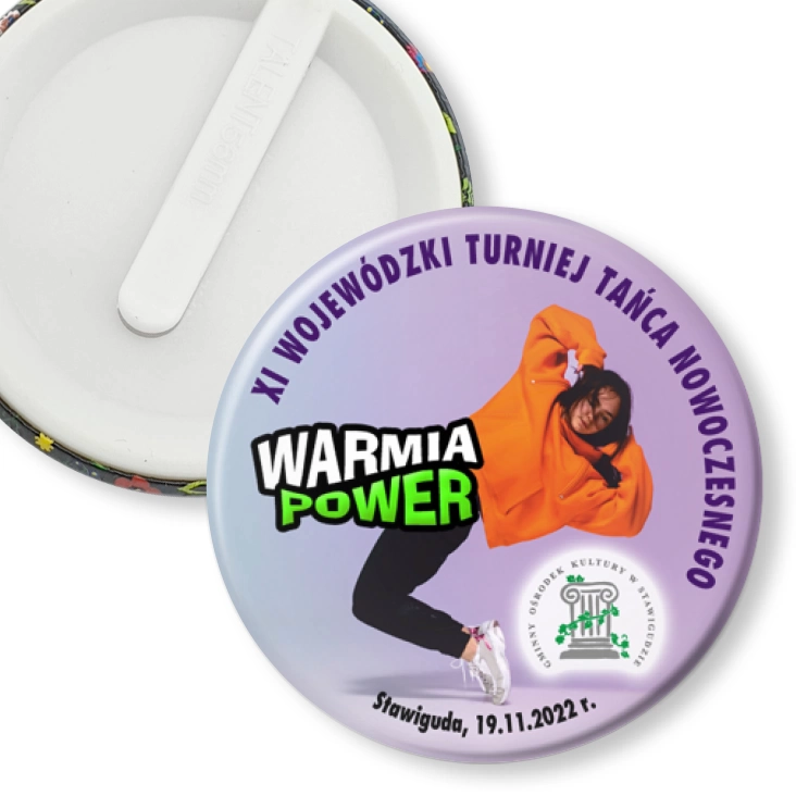 przypinka klips Warmia Power 2022
