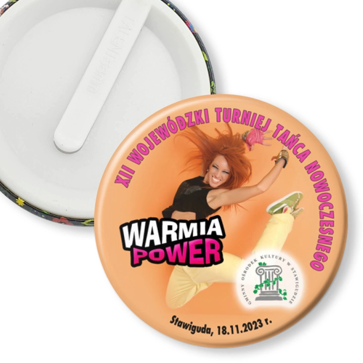 przypinka klips Warmia Power 2023