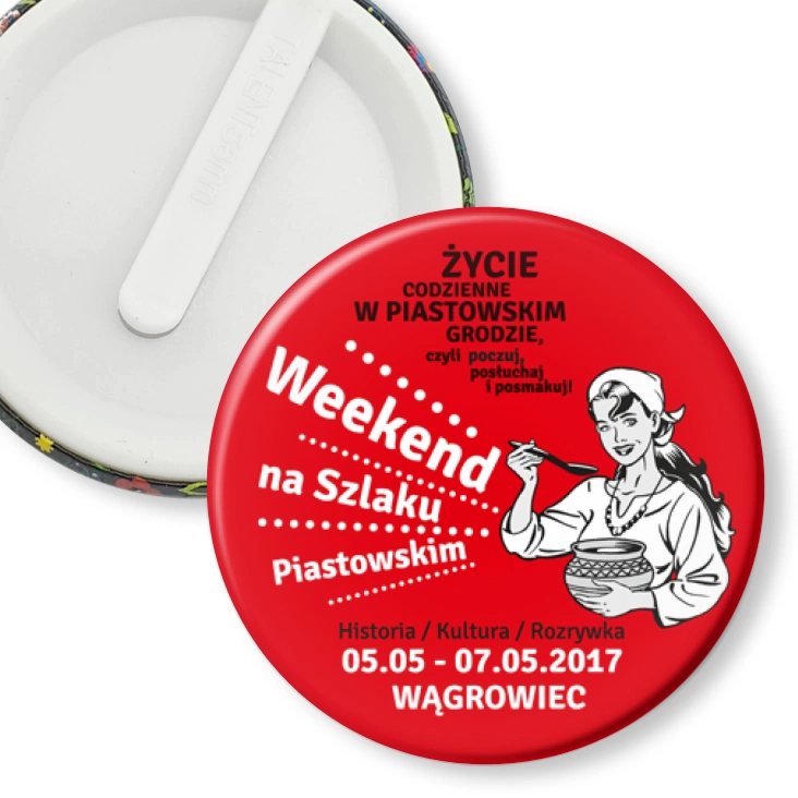 przypinka klips Weekend na szlaku