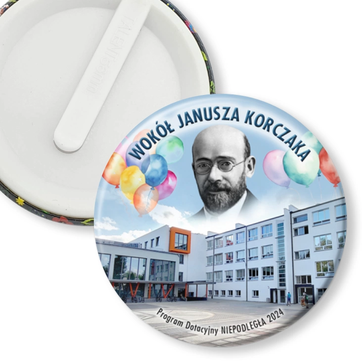 przypinka klips Wokół Janusza Korczaka