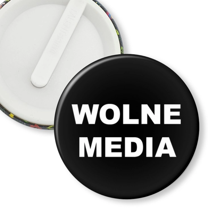 przypinka klips Wolne media