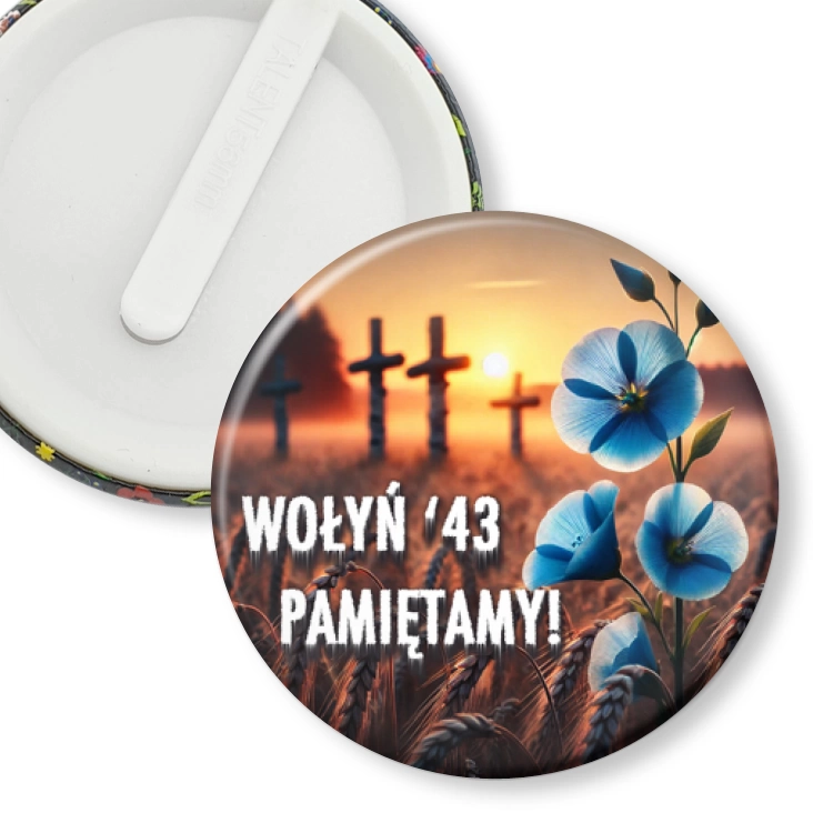 przypinka klips Wołyń 43 pamiętamy