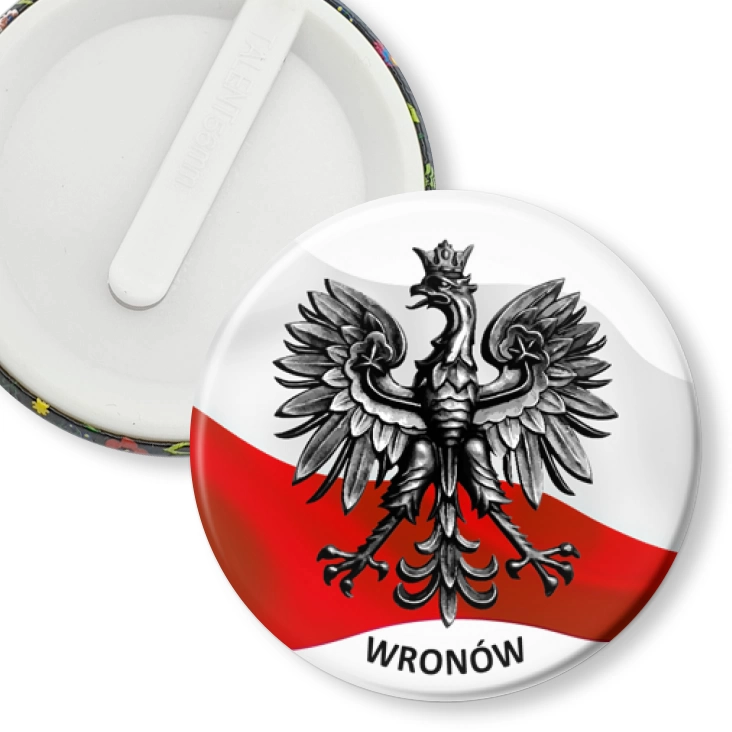 przypinka klips Wronów orzeł