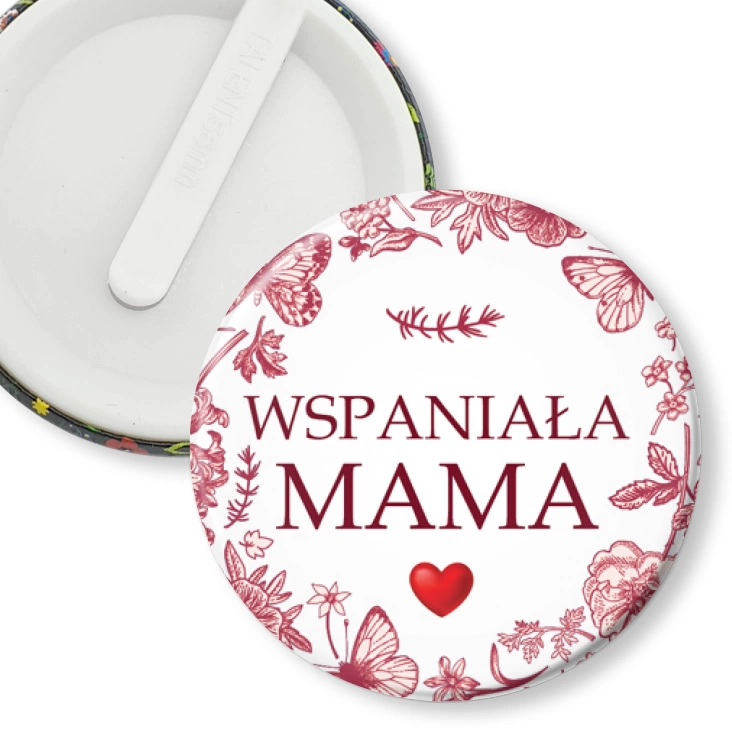 przypinka klips Wspaniała Mama Dzień Matki