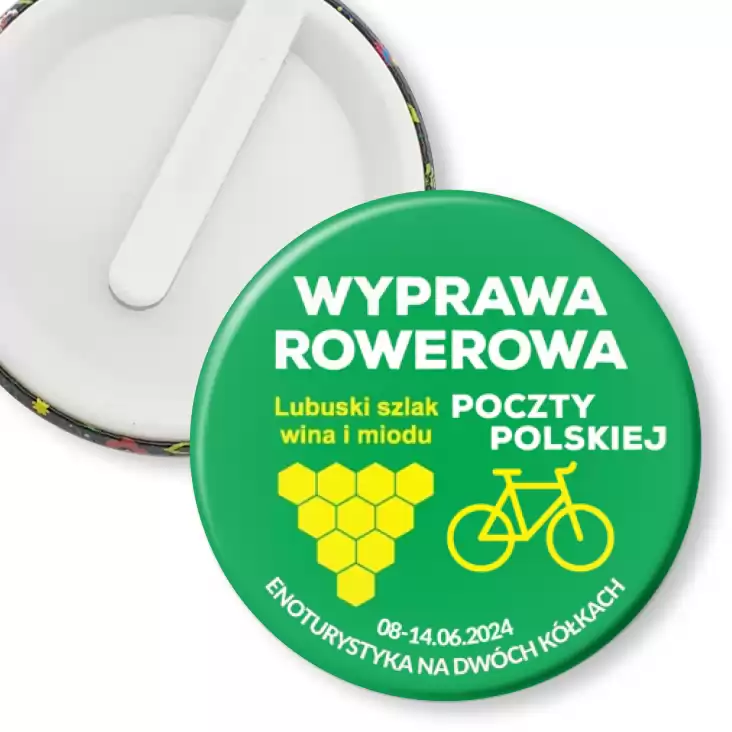przypinka klips Wyprawa rowerowa Poczty Polskiej 2024