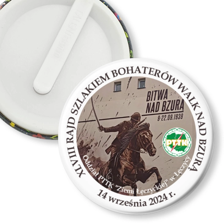 przypinka klips XLVIII Rajd Szlakiem Bohaterów Walk nad Bzurą