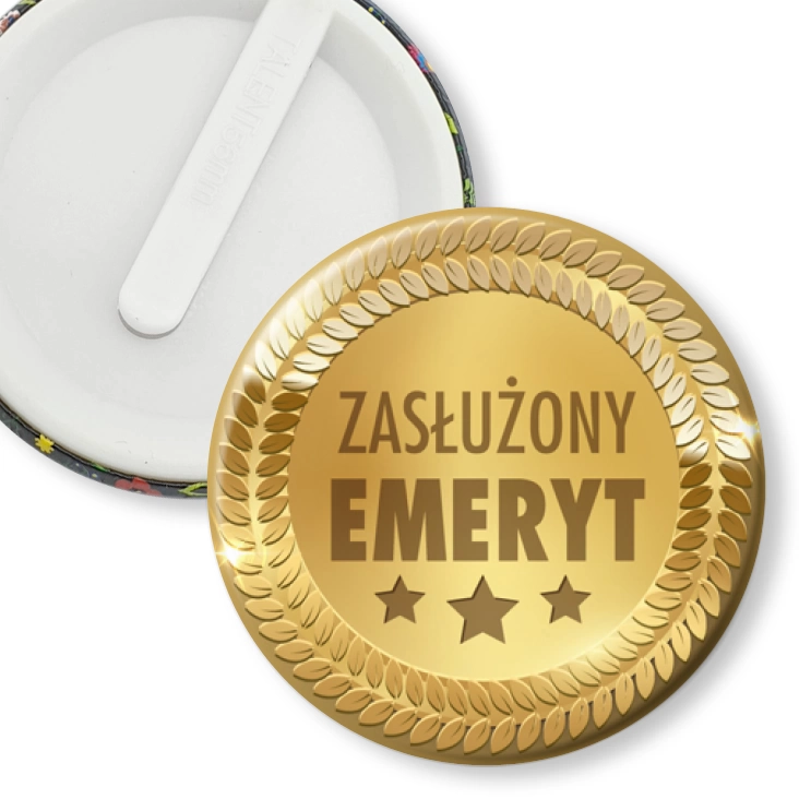 przypinka klips Zasłużony emeryt