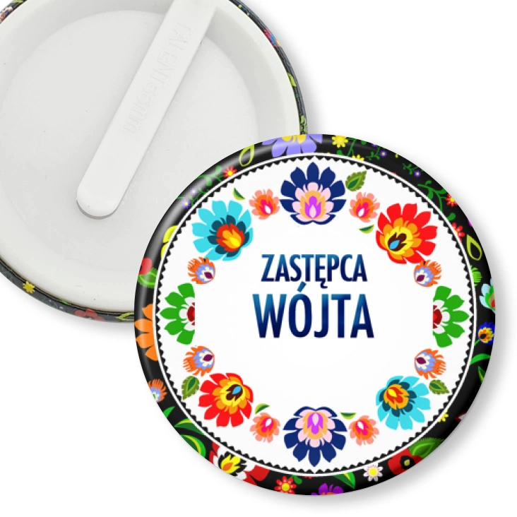 przypinka klips Zastępca Wójta folk