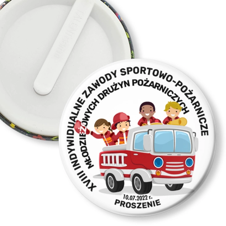 przypinka klips Zawody sportowo-pożarnicze Proszenie 2022