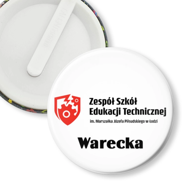 przypinka klips Zespół Szkół Edukacji Technicznej Warecka w Łodzi