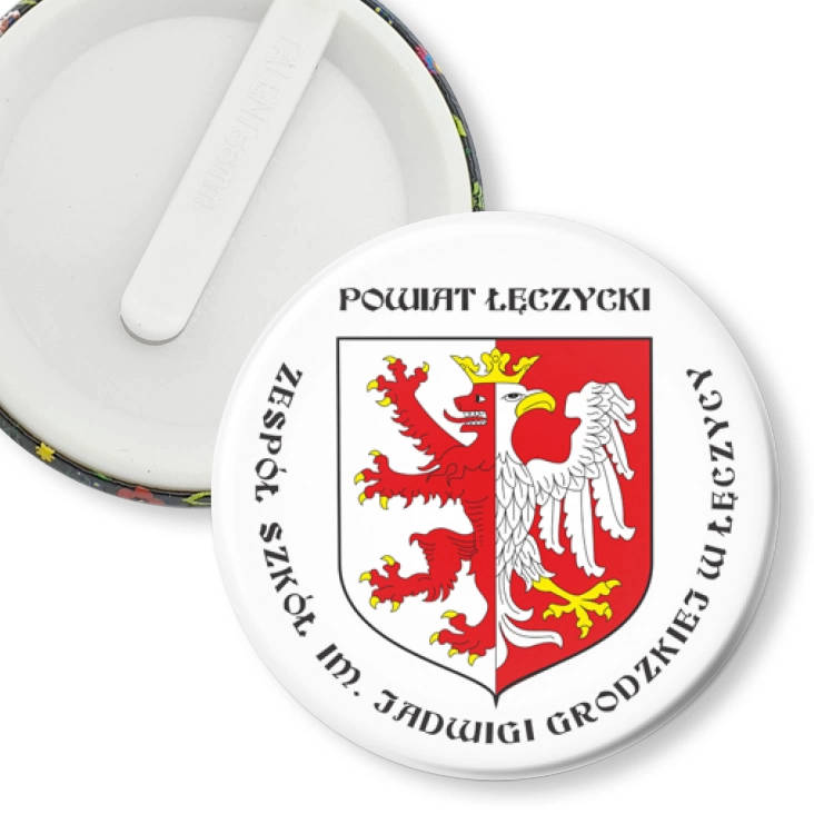 przypinka klips Zespół Szkół w Łęczycy