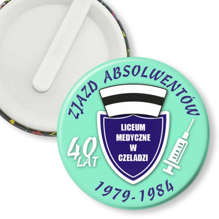 przypinka klips Zjazd Absolwentów Liceum Medycznego w Czeladzi